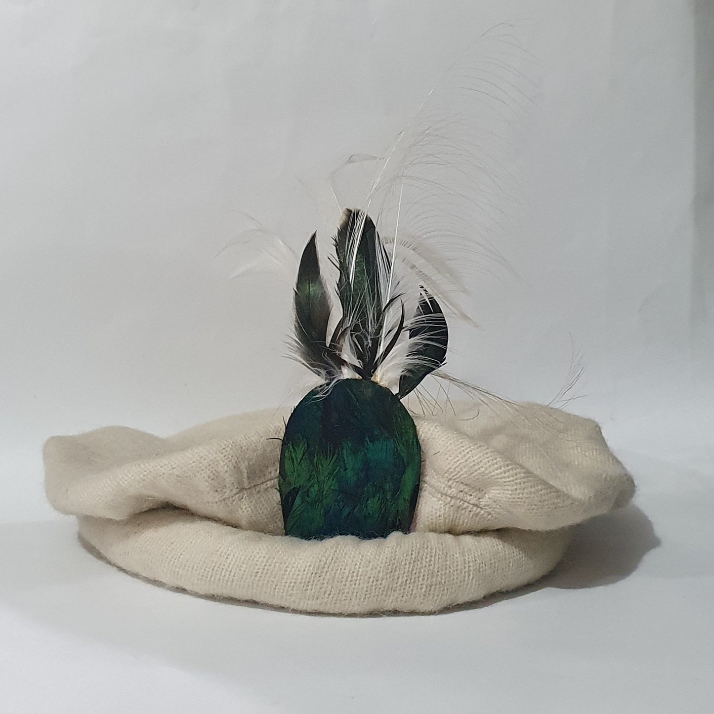 Traditional Gilgiti Cap for Men – Woolen Handmade Cap with Feather