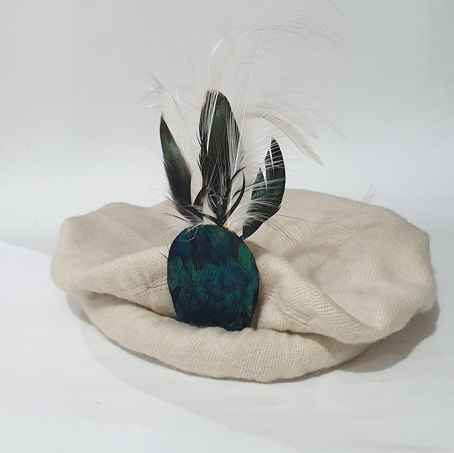 Traditional Gilgiti Cap for Men – Woolen Handmade Cap with Feather