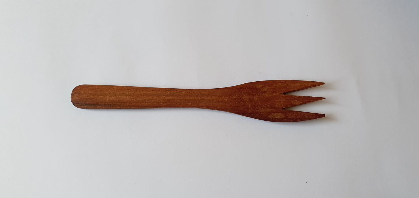 Handmade Wooden Forks Set (3 pcs) – Apricot & Birch Wood | Gilgit Baltistan Crafts