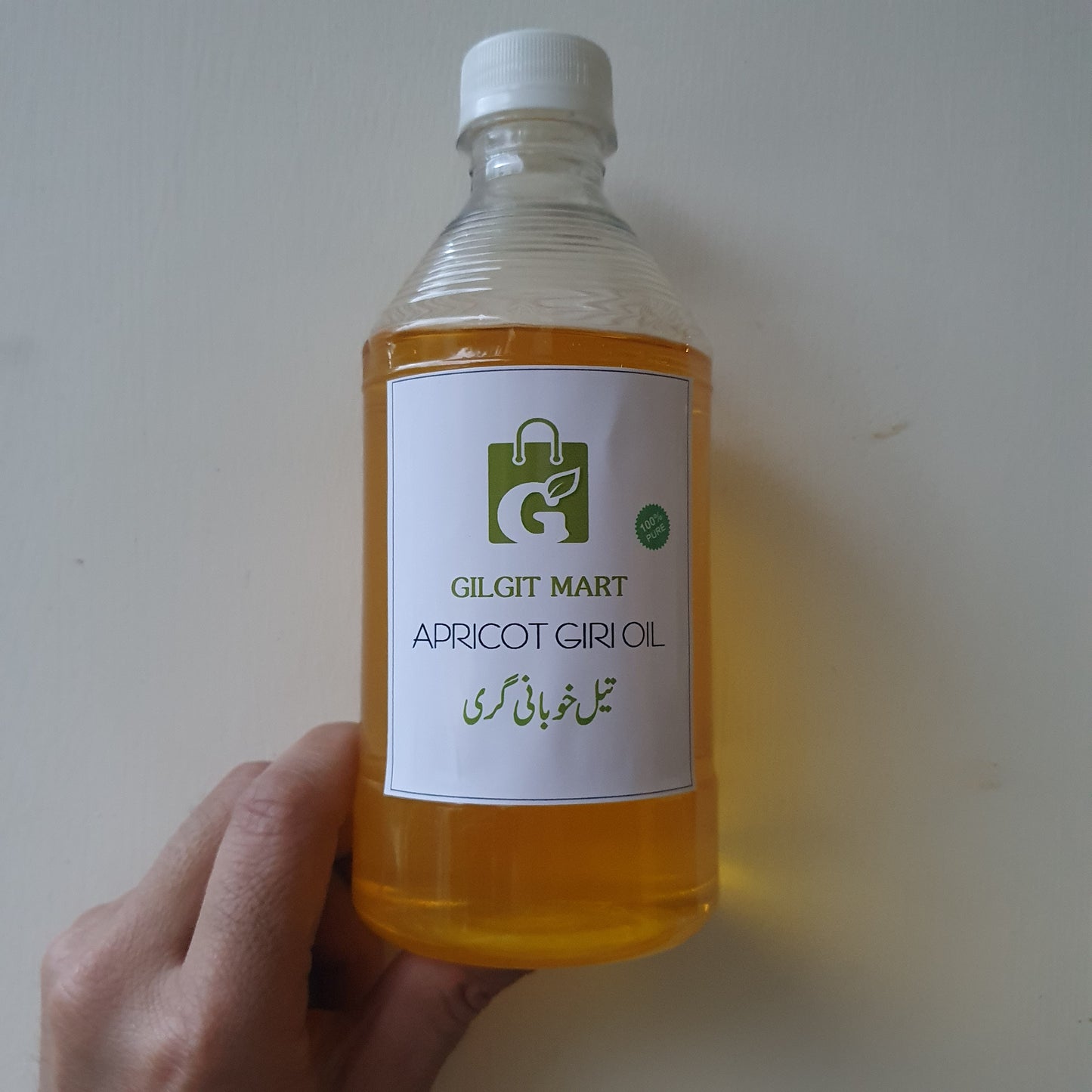 Cold-Pressed Pure Apricot Kernel (Khubani Giri) Oil – Organic Skincare & Cooking Oil from Gilgit-Baltistan