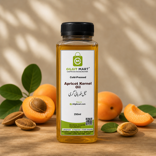 100% Pure Apricot Oil (Apricot Kernel Oil) – For Glowing Skin & Strong Hair (Cold-Pressed)