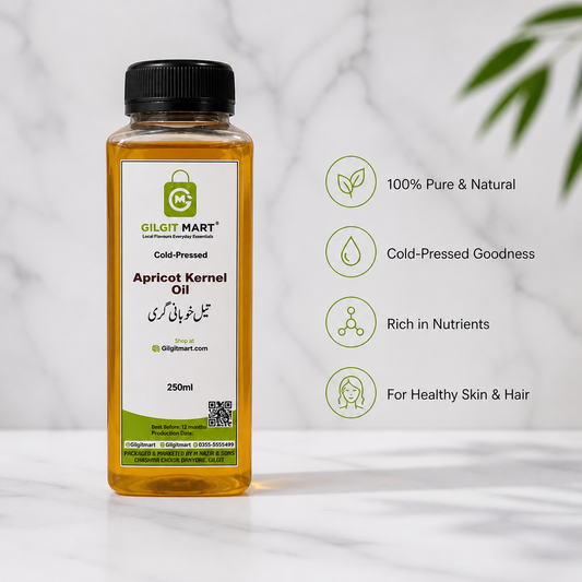 Cold Pressed Apricot Oil – Pure, For Skin & Hair