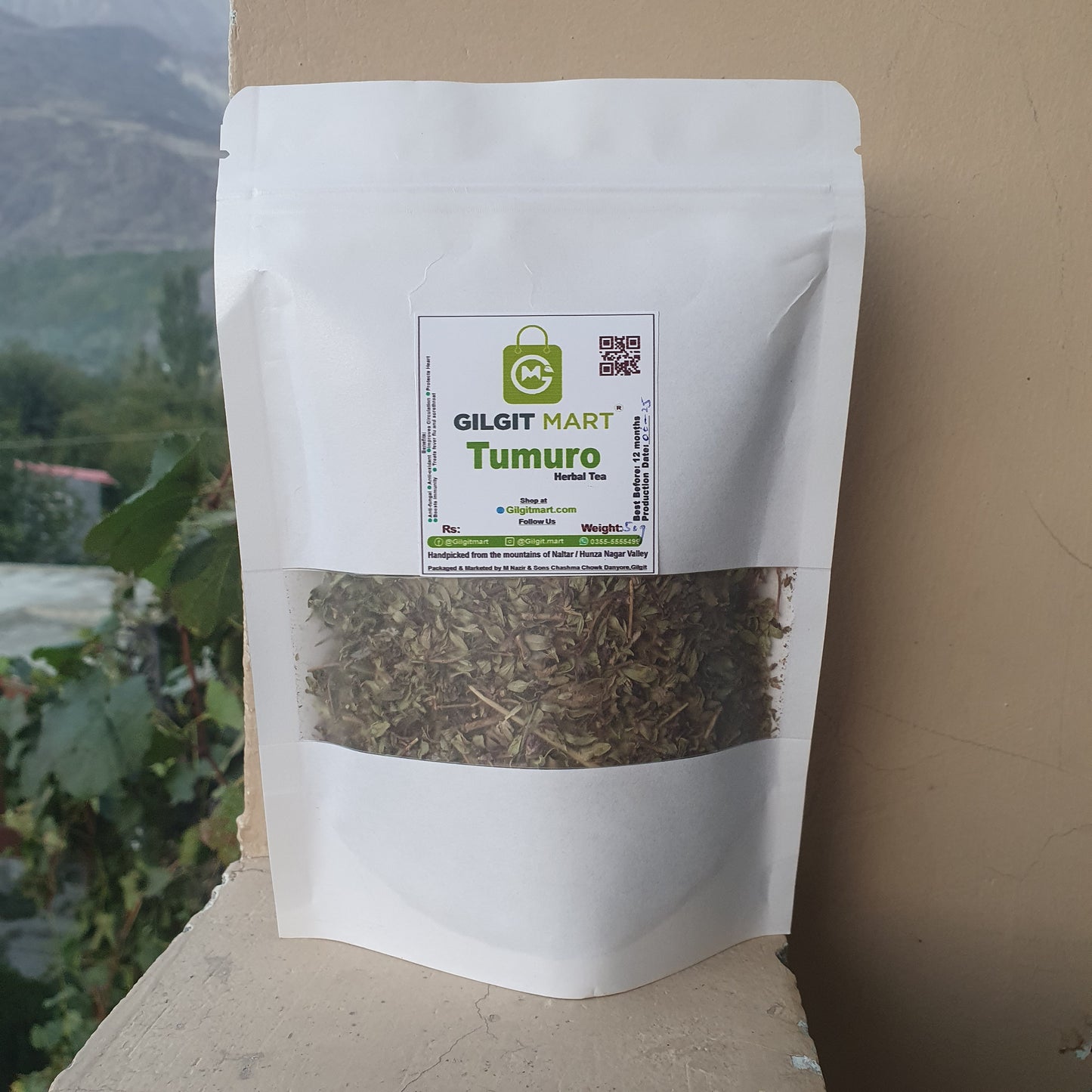 Premium Tumuro Herbal Tea (Wild Thyme) – Organic Mountain Tea from Gilgit-Baltistan | Natural Immunity Booster