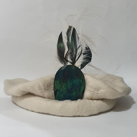 Traditional Gilgiti Cap for Men – Woolen Handmade Cap with Feather