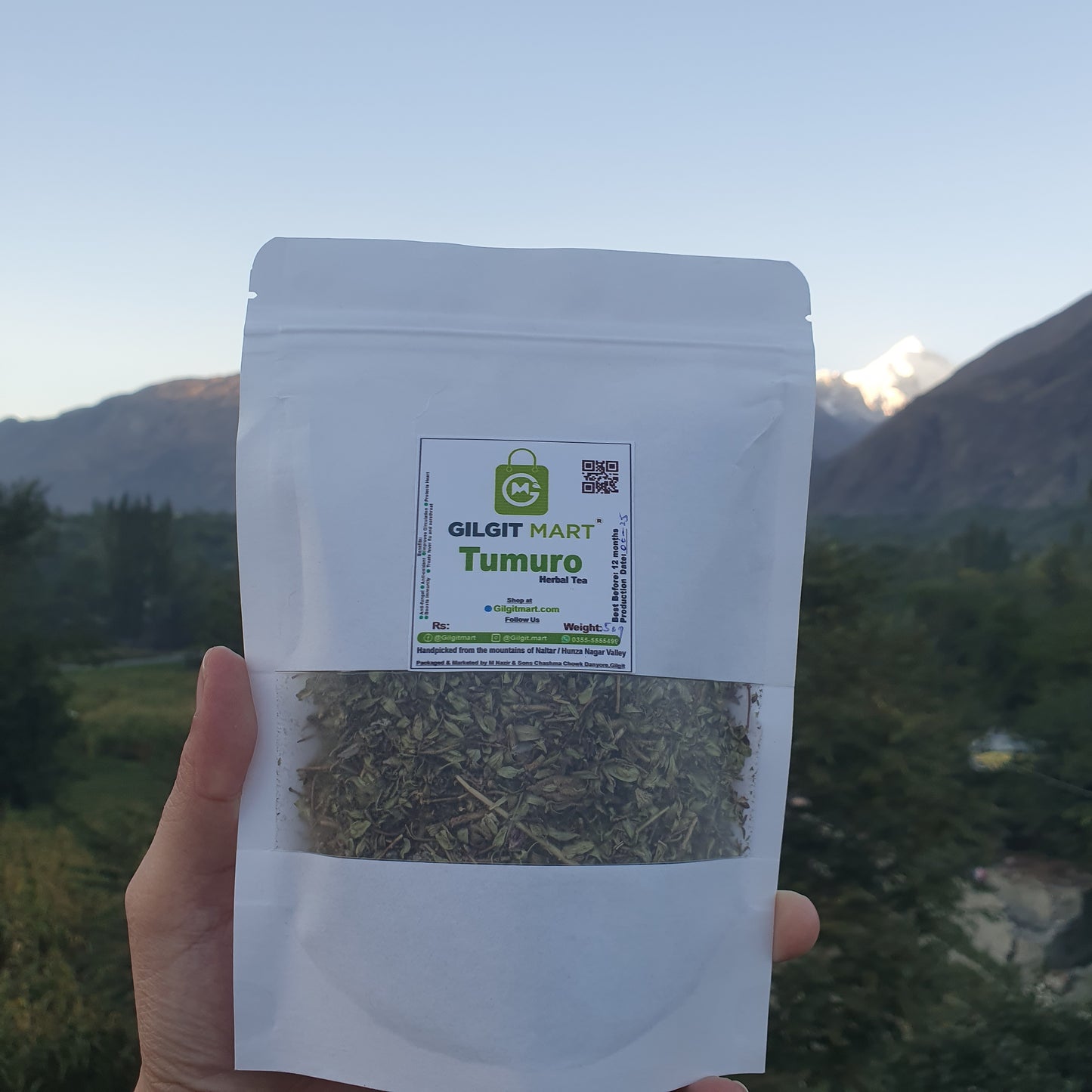 Premium Tumuro Herbal Tea (Wild Thyme) – Organic Mountain Tea from Gilgit-Baltistan | Natural Immunity Booster