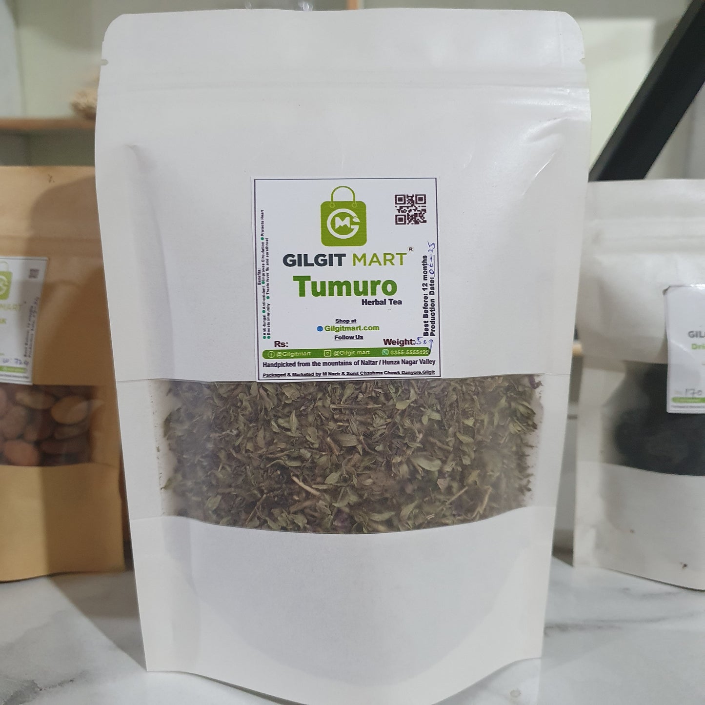 Premium Tumuro Herbal Tea (Wild Thyme) – Organic Mountain Tea from Gilgit-Baltistan | Natural Immunity Booster