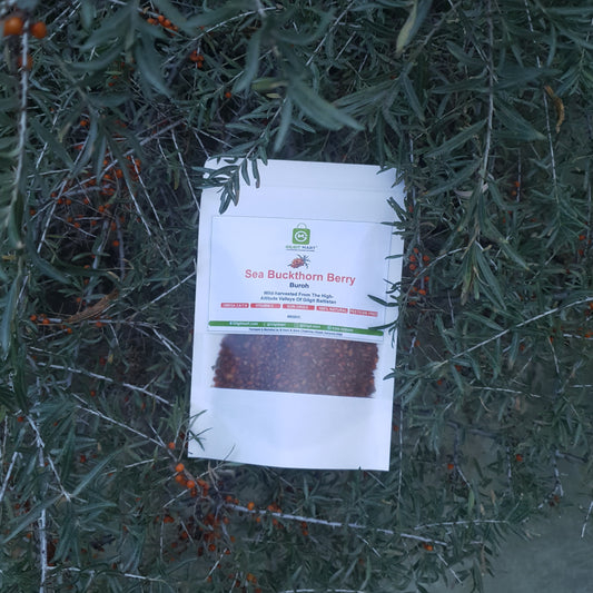 Dried sea buckthorn berry - wild harvested from Gilgit-Baltistan