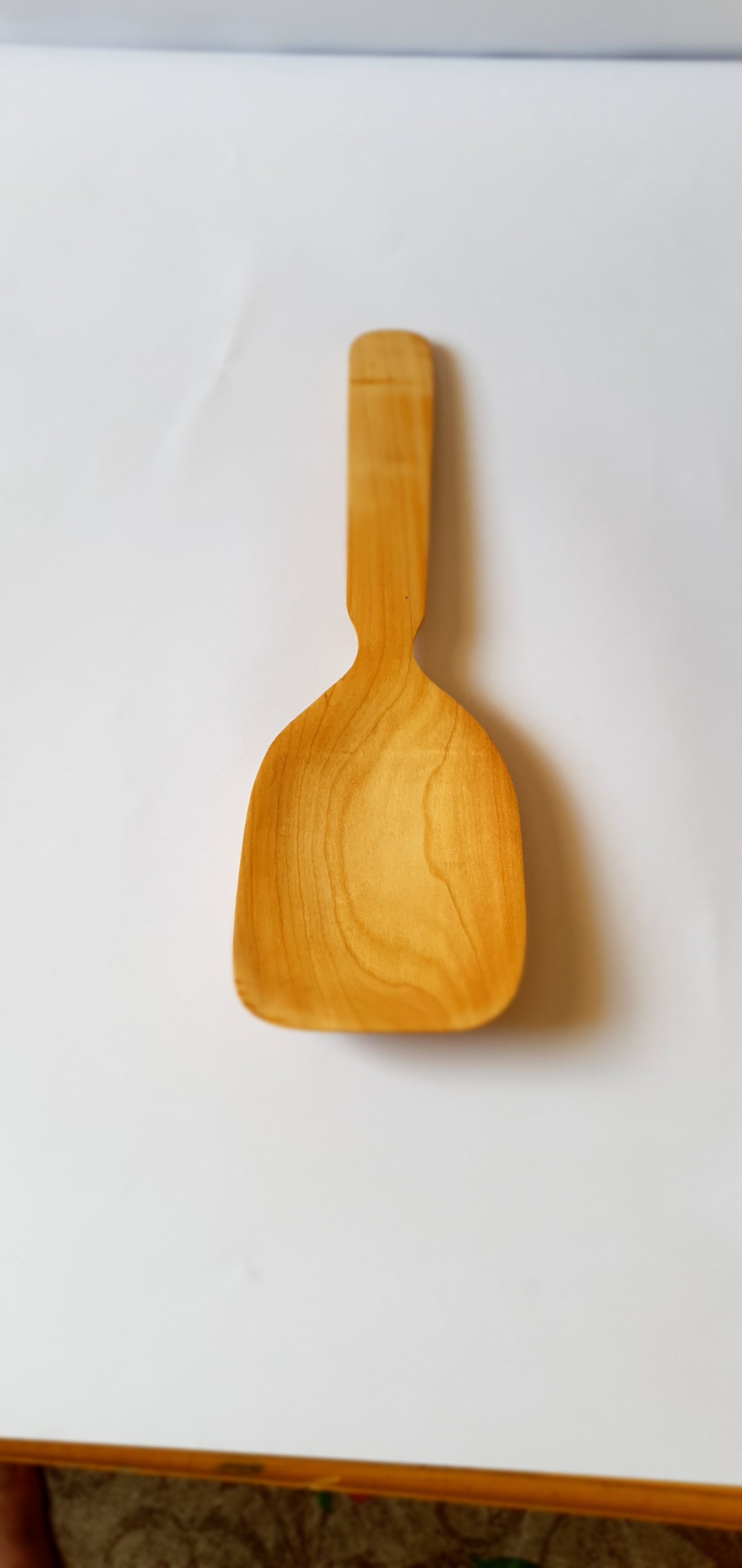 Handmade Wooden Spatula from Gilgit - Natural Birch, Apricot, or Almond Wood Cooking Utensil