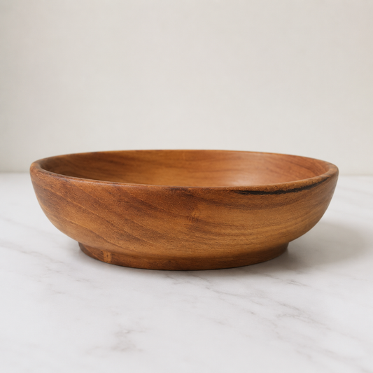 Handcrafted Mulberry Wood Plate – Natural