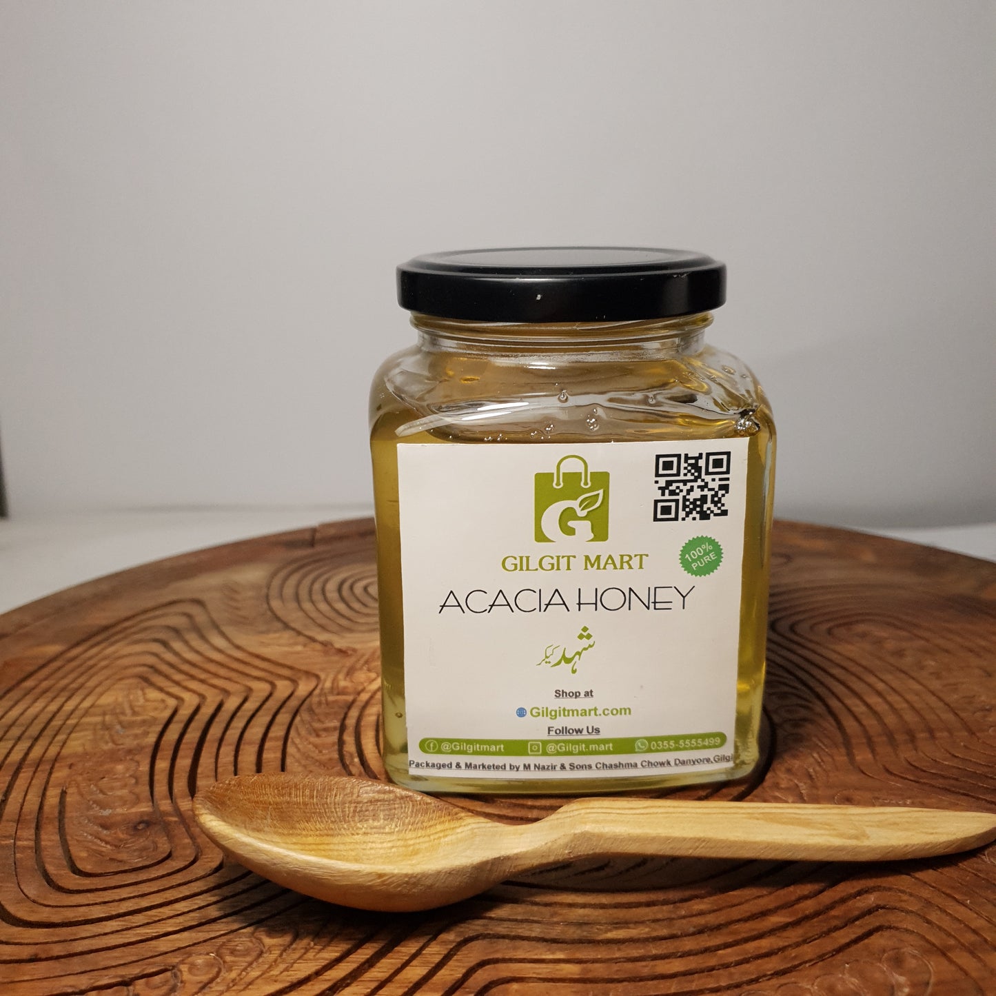 Pure Mountain Honey (Acacia) – 100% Natural from Gilgit Baltistan